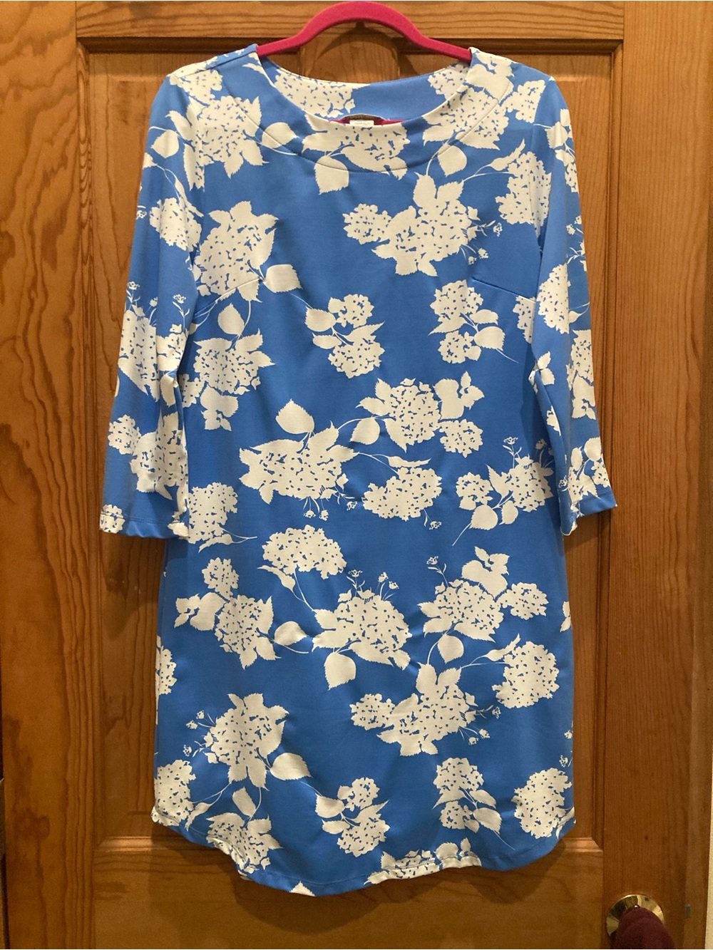 MAHI GOLD Blue and White Floral Dress